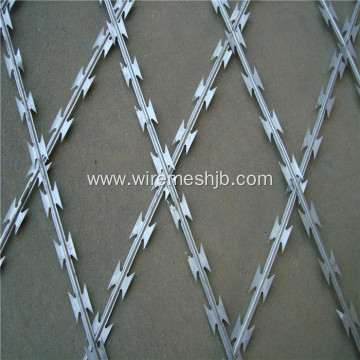 Galvanized And Plastic-sprayed Razor Wire